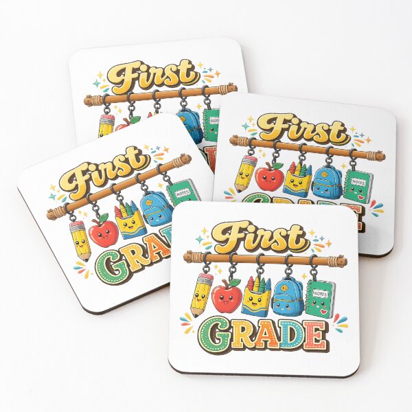 Item preview, First Day Of First Grade Colorful School Design designed and sold by QuiteOrbit.