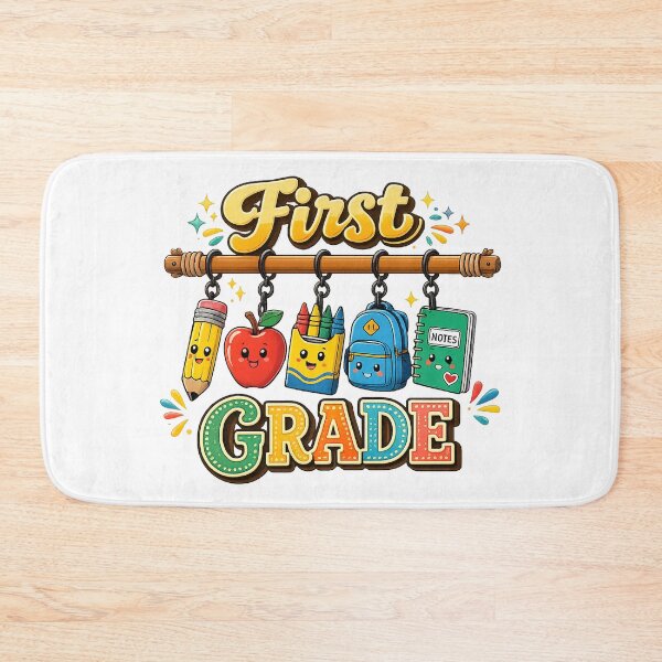 Item preview, First Day Of First Grade Colorful School Design designed and sold by QuiteOrbit.