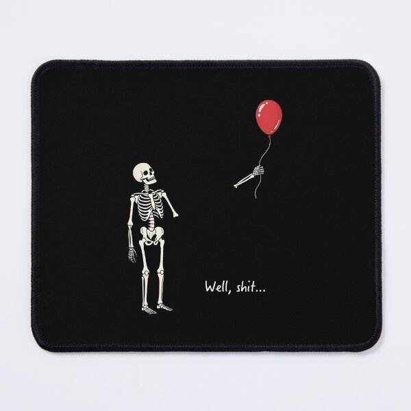 Item preview, Well Shit Halloween Skeleton Balloon Cartoon designed and sold by nryum.