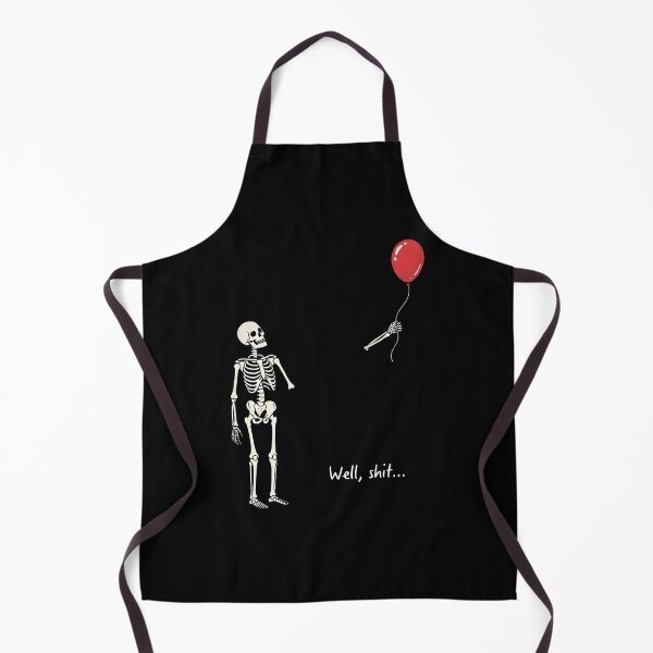 Item preview, Well Shit Halloween Skeleton Balloon Cartoon designed and sold by nryum.
