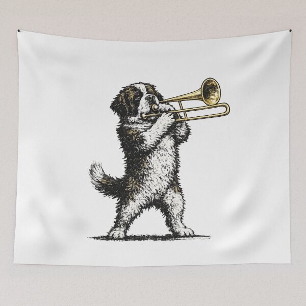 Item preview, Musical Dogs – Funny Dog Band Playing Different Instruments designed and sold by TheCanineCanvas.