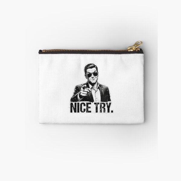 Item preview, Nice Try Pointing Man Meme T-Shirt designed and sold by redblink store.