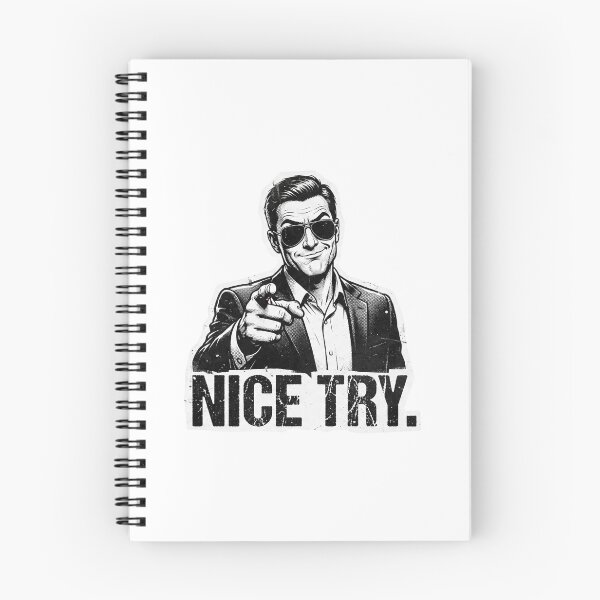 Item preview, Nice Try Pointing Man Meme T-Shirt designed and sold by redblink store.