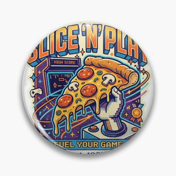 Item preview, Retro Arcade Pizza Gaming designed and sold by M1-brand.
