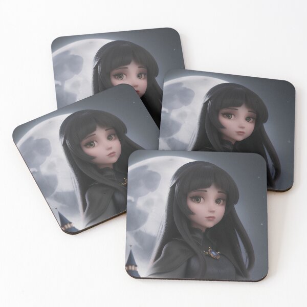 Item preview, Gothic Girl Under the Moonlit Castle designed and sold by MoonGlyphSilence.