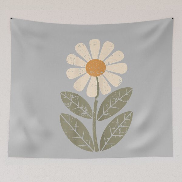 Item preview, Daisy Flower Vintage Boho Art Floral Botanical Wildflower designed and sold by mjohnson9.