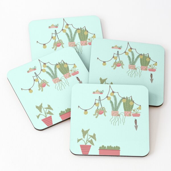 Item preview, Retro Houseplant Collection-Cute Indoor Plant Lover Illustration  designed and sold by SweetButSnarky.