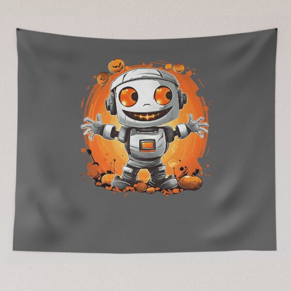 Item preview, Cute Halloween Mummy Robot Shirt, Funny Spooky Robot Graphic Tee, Kawaii Halloween Costume T-Shirt, Fall Pumpkin Gift, Comfort Colors designed and sold by Blebaylem.