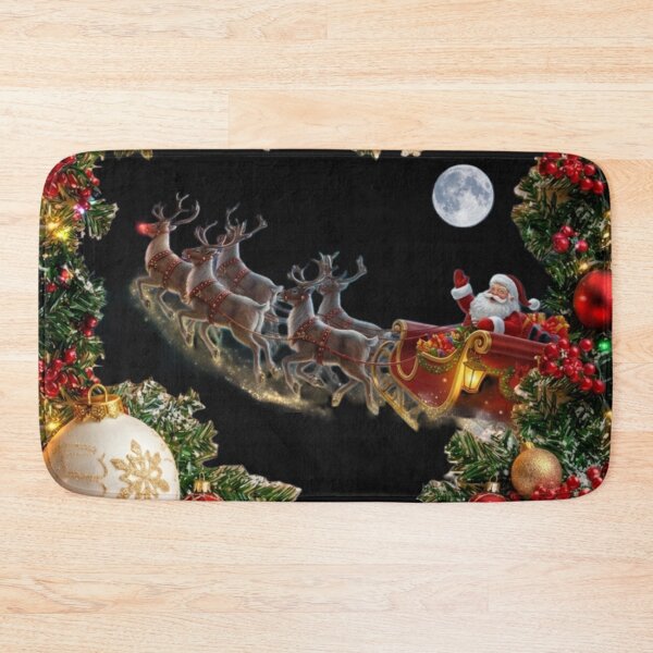 Item preview, Santa, Sleigh and reindeer  designed and sold by InkShiftLabs.