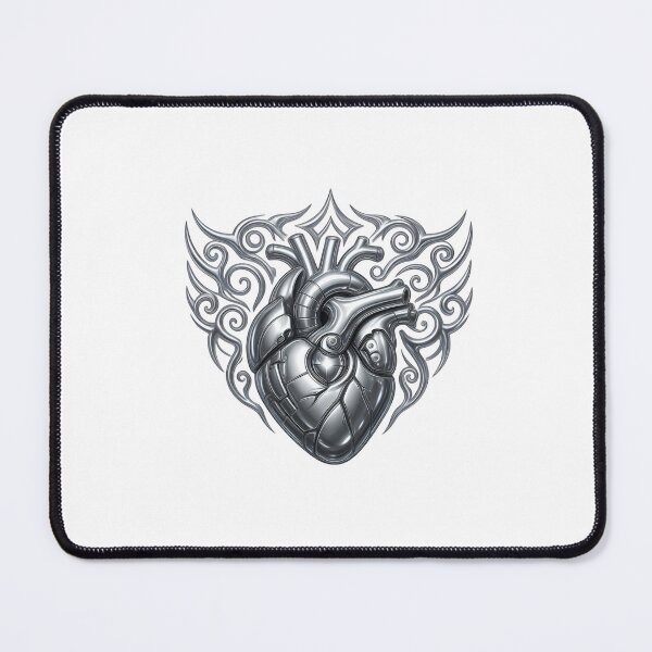 Item preview, Mechanical steel heart with metallic filigree designed and sold by AKRAMlogo.