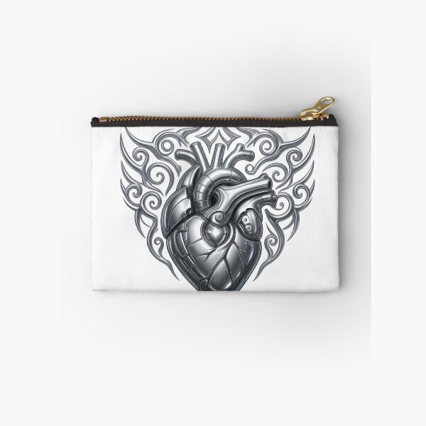 Item preview, Mechanical steel heart with metallic filigree designed and sold by AKRAMlogo.