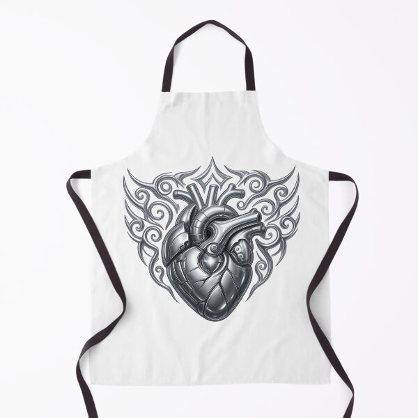 Item preview, Mechanical steel heart with metallic filigree designed and sold by AKRAMlogo.
