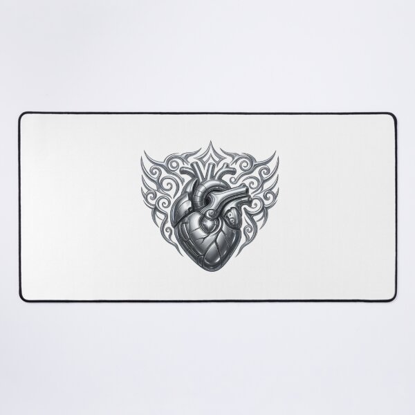 Item preview, Mechanical steel heart with metallic filigree designed and sold by AKRAMlogo.