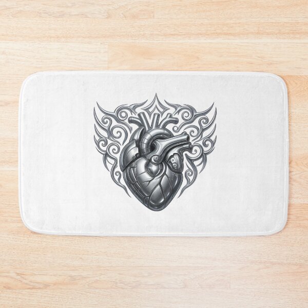Item preview, Mechanical steel heart with metallic filigree designed and sold by AKRAMlogo.