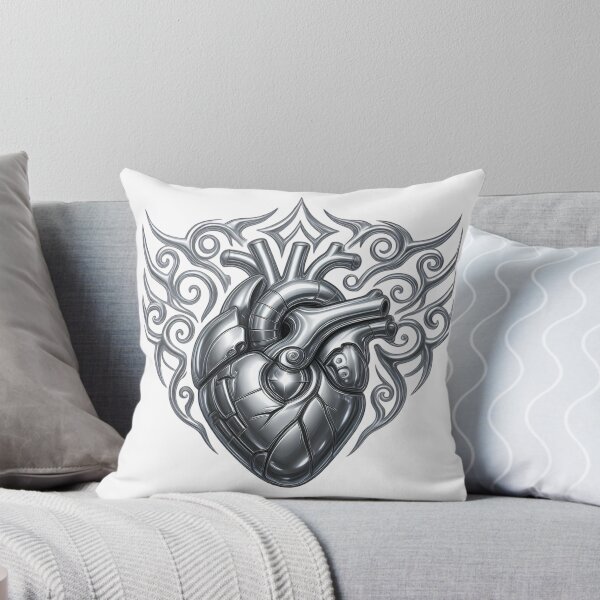 Item preview, Mechanical steel heart with metallic filigree designed and sold by AKRAMlogo.