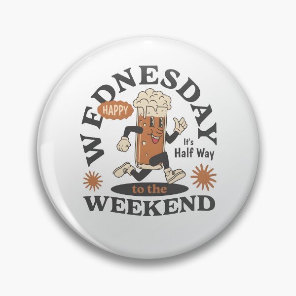 Item preview, Happy Wednesday It's Half Way to the Weekend Shirt, Funny Beer Lover Graphic Tee, Retro Drinking Humor Gift, Pub Shirt, Comfort Colors designed and sold by Blebaylem.