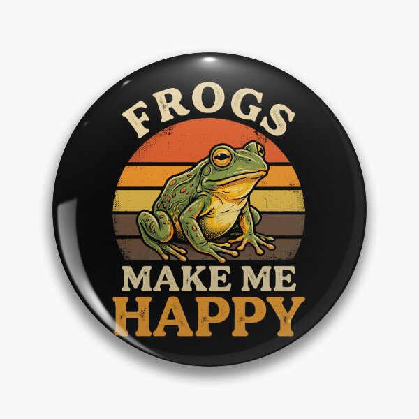 Item preview, Frogs Make Me Happy Frog Lover Amphibian Enthusiast Herpetology Animal designed and sold by Doodleoub.