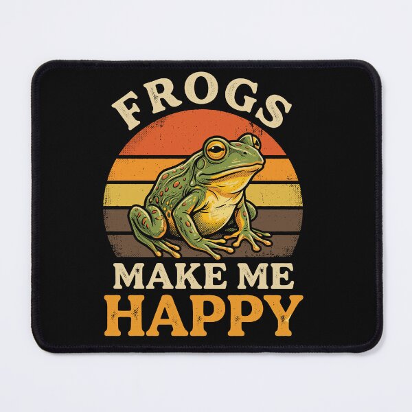 Item preview, Frogs Make Me Happy Frog Lover Amphibian Enthusiast Herpetology Animal designed and sold by Doodleoub.