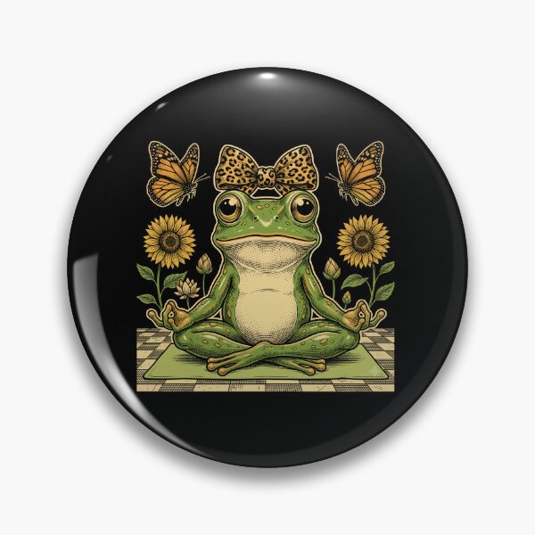 Item preview, Frog Yoga Meditation Mindfulness Nature Lover designed and sold by Doodleoub.