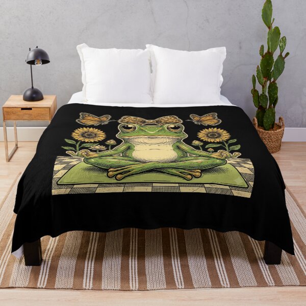 Item preview, Frog Yoga Meditation Mindfulness Nature Lover designed and sold by Doodleoub.