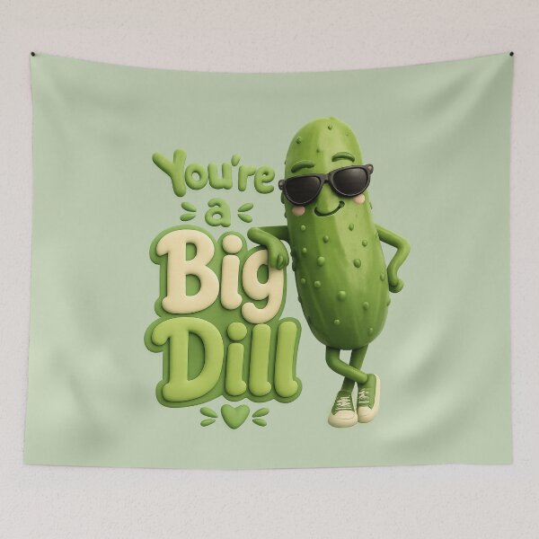 Item preview, Cute Pickle Pun | Kawaii You're a Big Dill designed and sold by Moons Studio.