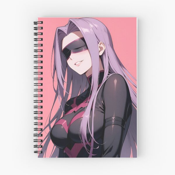 Item preview, Rider | Medusa | Cyberpunk Purple Haired Anime Girl with Futuristic Visor – Gothic Sci Fi Warrior designed and sold by Dyan4.