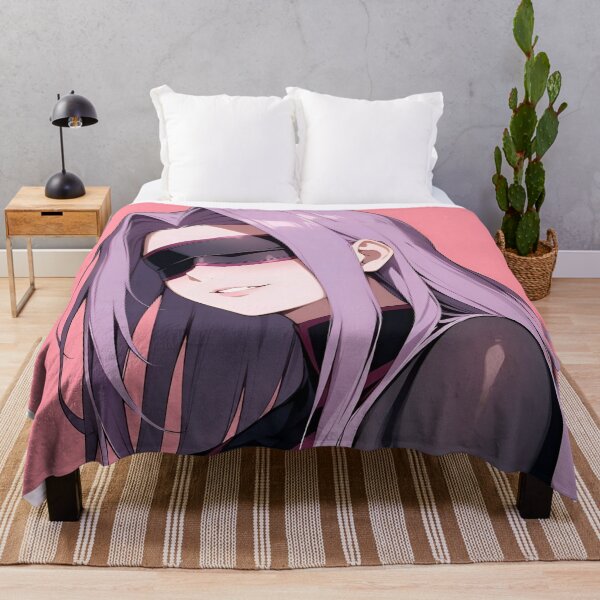 Item preview, Rider | Medusa | Cyberpunk Purple Haired Anime Girl with Futuristic Visor – Gothic Sci Fi Warrior designed and sold by Dyan4.