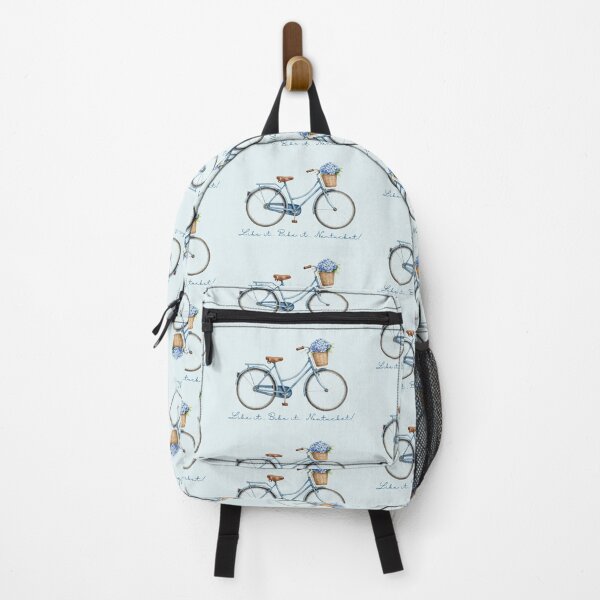 Item preview, Vintage Blue Bicycle with Nantucket Flowers designed and sold by Coastal Joy.