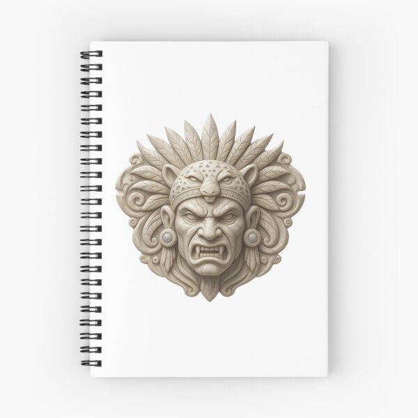 Item preview, Sculpted relief of an Aztec warrior in stone designed and sold by AKRAMlogo.