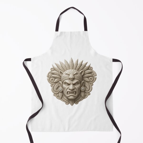 Item preview, Sculpted relief of an Aztec warrior in stone designed and sold by AKRAMlogo.