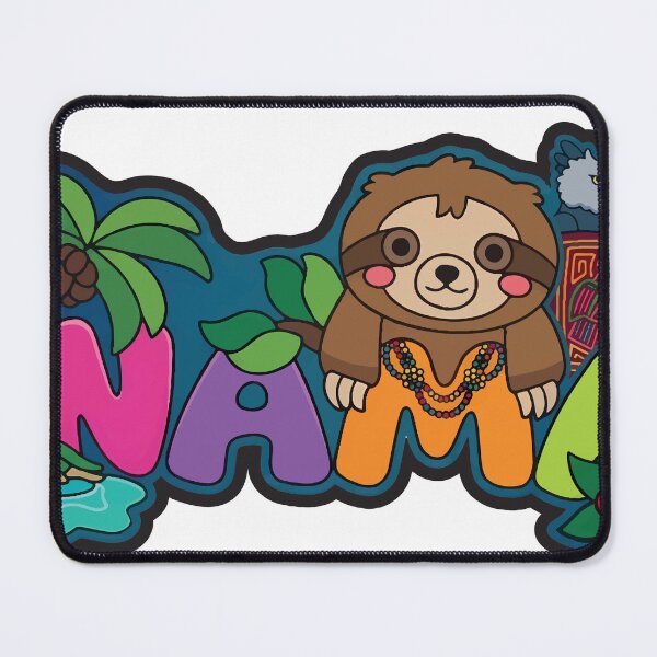 Item preview, Panama Tropical Sloth and Wildlife - Vibrant Typography Art designed and sold by Melquidedec.