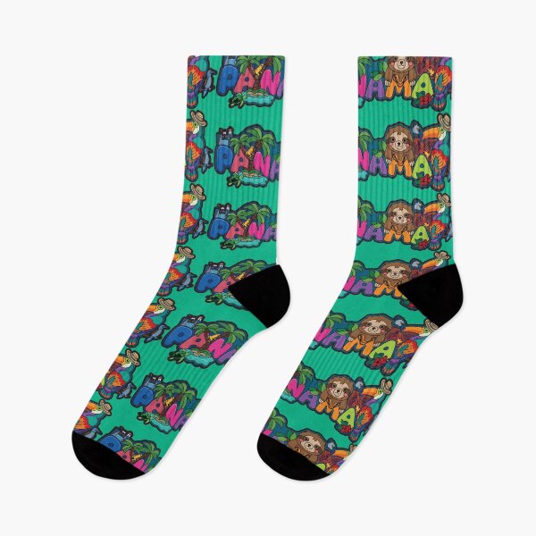 Item preview, Panama Tropical Sloth and Wildlife - Vibrant Typography Art designed and sold by Melquidedec.