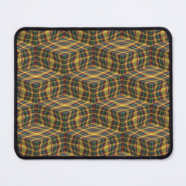 Item preview, Madras warped Fractartan Ziggurat designed and sold by Cathedral of Curiosity.