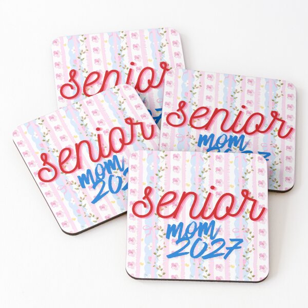 Item preview, Senior Mom 2027 Floral Stripe Graduation Graphic Asset designed and sold by VibranPalette.