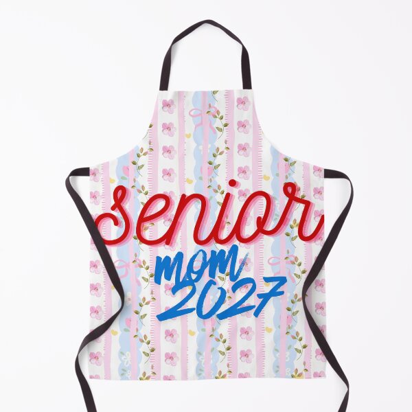 Item preview, Senior Mom 2027 Floral Stripe Graduation Graphic Asset designed and sold by VibranPalette.