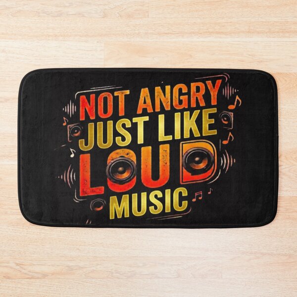 Item preview, #15 Not Angry Just Like Loud Music designed and sold by Backlash Expressions.
