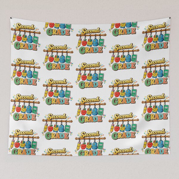 Item preview, Second Grade Cute School Supplies Back To School designed and sold by QuiteOrbit.