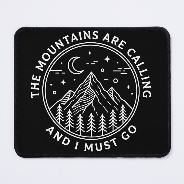 Item preview, The Mountains Are Calling And I Must Go Outdoor Adventure Hiker Nature Lover designed and sold by Doodleoub.