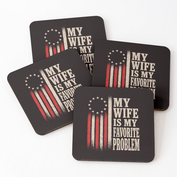 Item preview, Vintage My Wife Favorite Problem US Flag Tee designed and sold by ImeldaSparks.