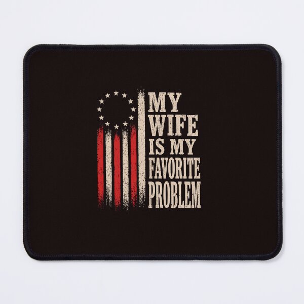 Item preview, Vintage My Wife Favorite Problem US Flag Tee designed and sold by ImeldaSparks.