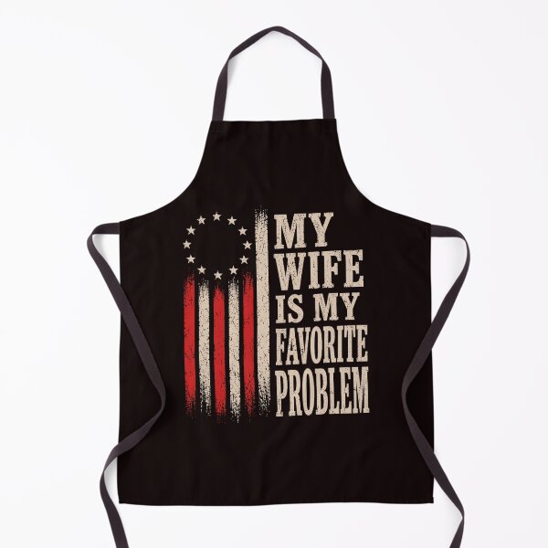 Item preview, Vintage My Wife Favorite Problem US Flag Tee designed and sold by ImeldaSparks.