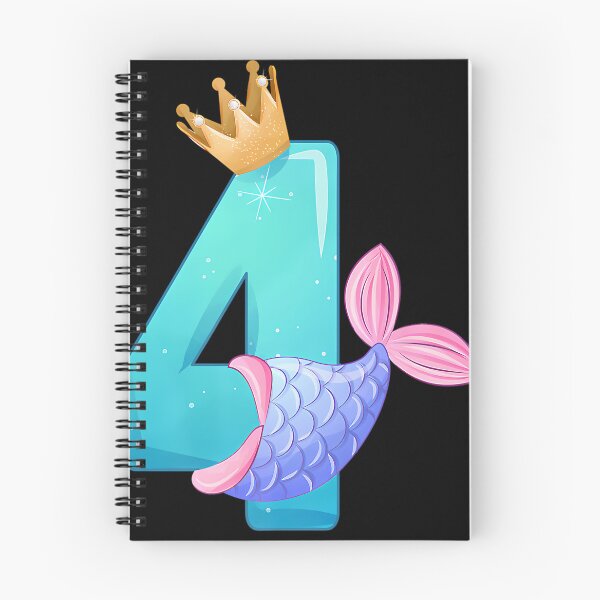 Item preview, Crown 4th Birthday Queen Mermaid 4 Years Old Magical Bday designed and sold by MarineCanvas.
