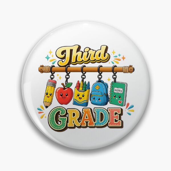 Item preview, Cute Third Grade Student School Supplies Graphic designed and sold by QuiteOrbit.