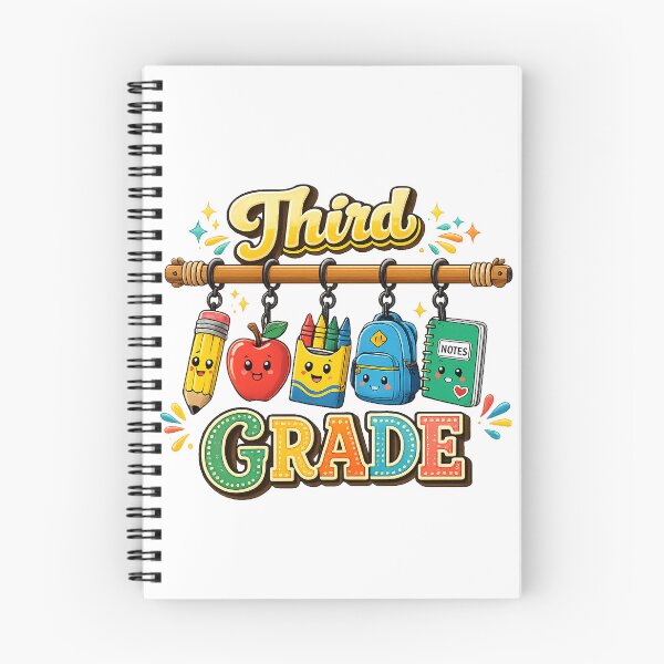 Item preview, Cute Third Grade Student School Supplies Graphic designed and sold by QuiteOrbit.