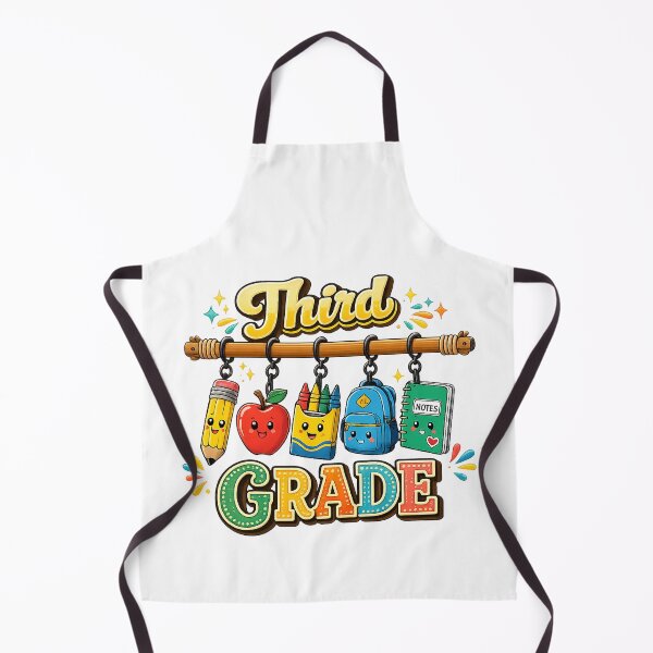 Item preview, Cute Third Grade Student School Supplies Graphic designed and sold by QuiteOrbit.