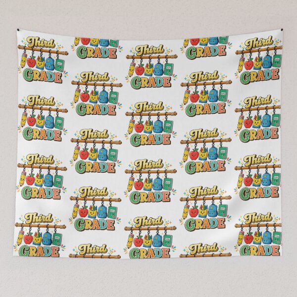 Item preview, Cute Third Grade Student School Supplies Graphic designed and sold by QuiteOrbit.