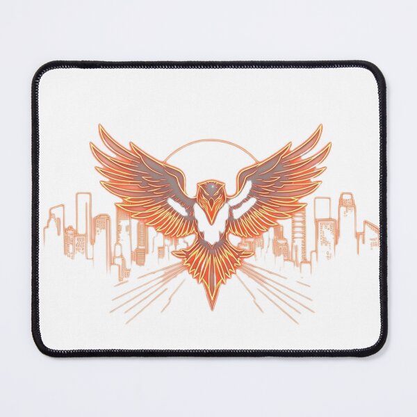Item preview, Neon Owl over City Skyline designed and sold by MyCalmDraw.