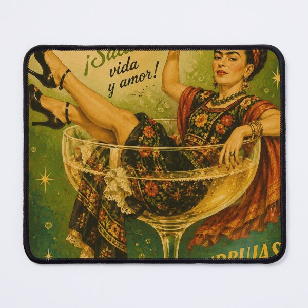 Item preview, Champagne Toast Frida designed and sold by reggiemercedes.