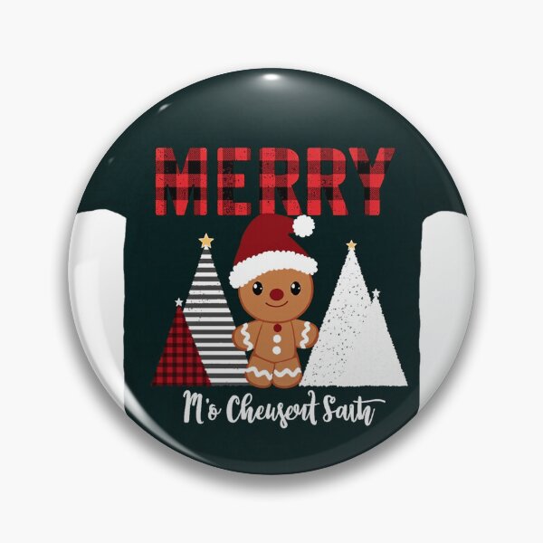 Item preview, Merry Christmas Buffalo Plaid Gingerbread Trees designed and sold by lht6474.