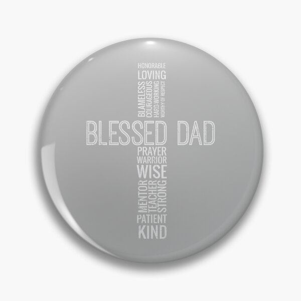 Item preview, Fathers Day Blessed Dad Cross Words Christian Papa Daddy Men designed and sold by mjohnson9.